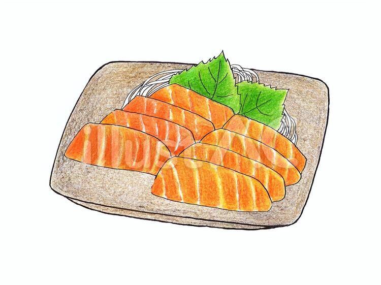 シンプルでかわいいサーモンのイラストのイラスト素材75428992- PIXTA