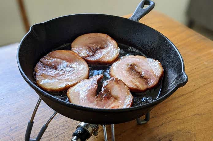 ソロキャンプ飯 チャーシューで簡単キューバサンド！ camp x woods