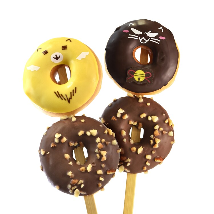 アメリカのドーナツ マスコット キャラクター ドーナツを提供 - イラストレーションのベクターアート素材や画像を多数ご用意 - イラストレーション,カフェ, クリップアート - iStock