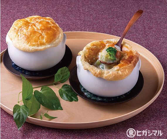 赤はなのトナカイ♪ボルシチのポットパイ