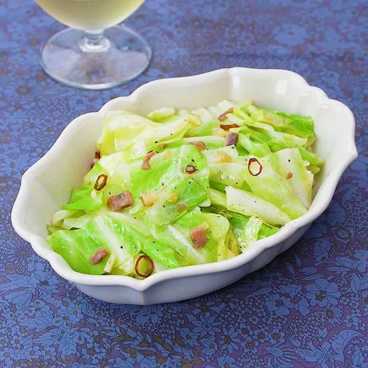 お肉の付け合わせにもたっぷり使える”キャベツの塩糀マスタード和え”JOZU＋ 大阪・豊能町発酵がテーマのレストラン・カフェとインテリアショップ