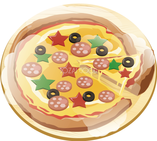 フリーイラスト10種類のピザのセットでアハ体験GAHAG著作権フリー写真・イラスト素材集 - GAHAG著作権フリー写真・イラスト 素材集