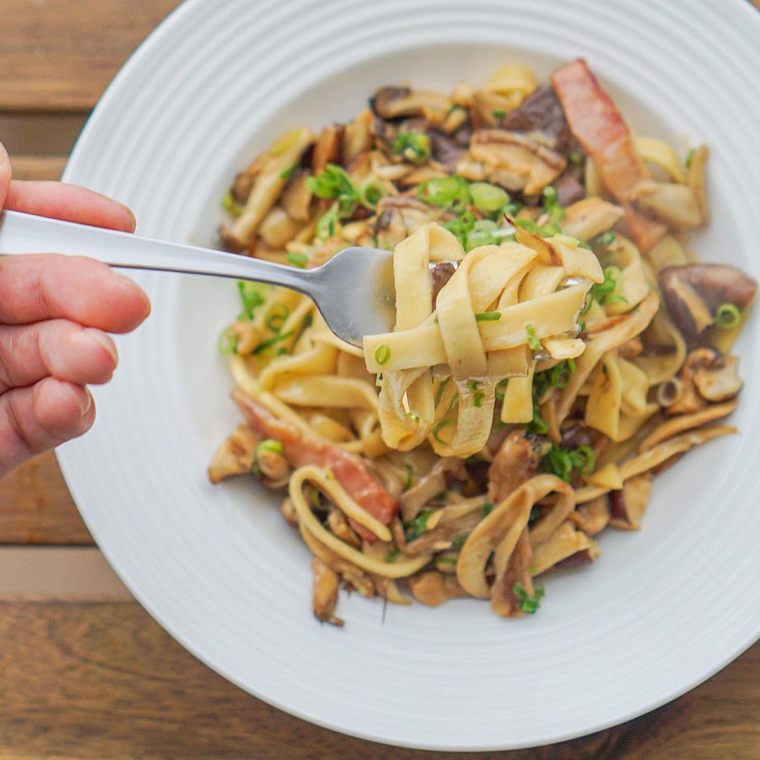 簡単もちもち生フェットチーネのクリームソース