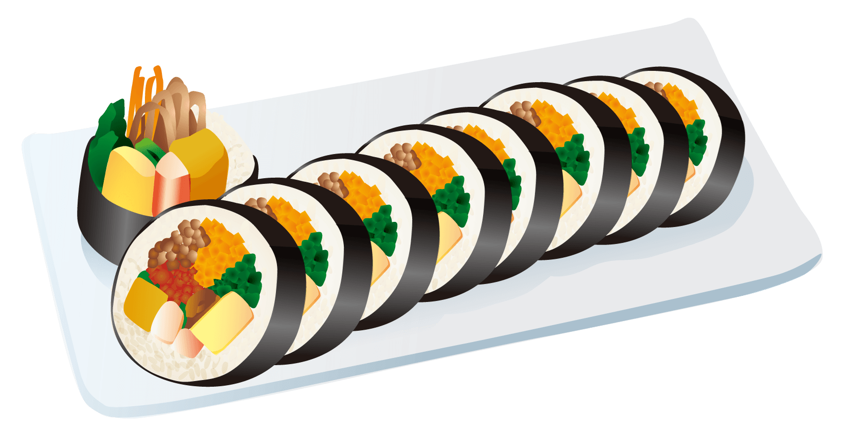 キンパ風海苔巻きのレシピぱくぱく献立くん 料理レシピ