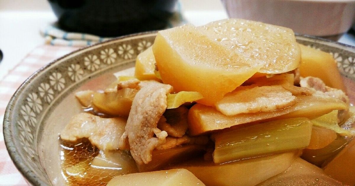豚肉とごろっとかぶのさっぱり煮