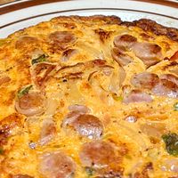 ほうれん草とチョリソーのスパニッシュオムレツ