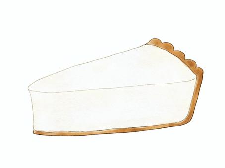 ベイクドチーズケーキ クリームミント付 イラスト - No: 2617619無料イラスト・フリー素材なら「イラストAC」