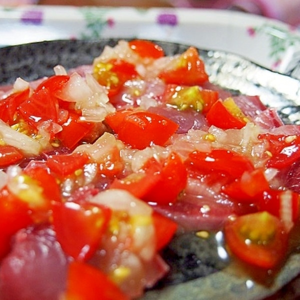レシピ トマトDEカルパッチョの作り方 簡単サラダ