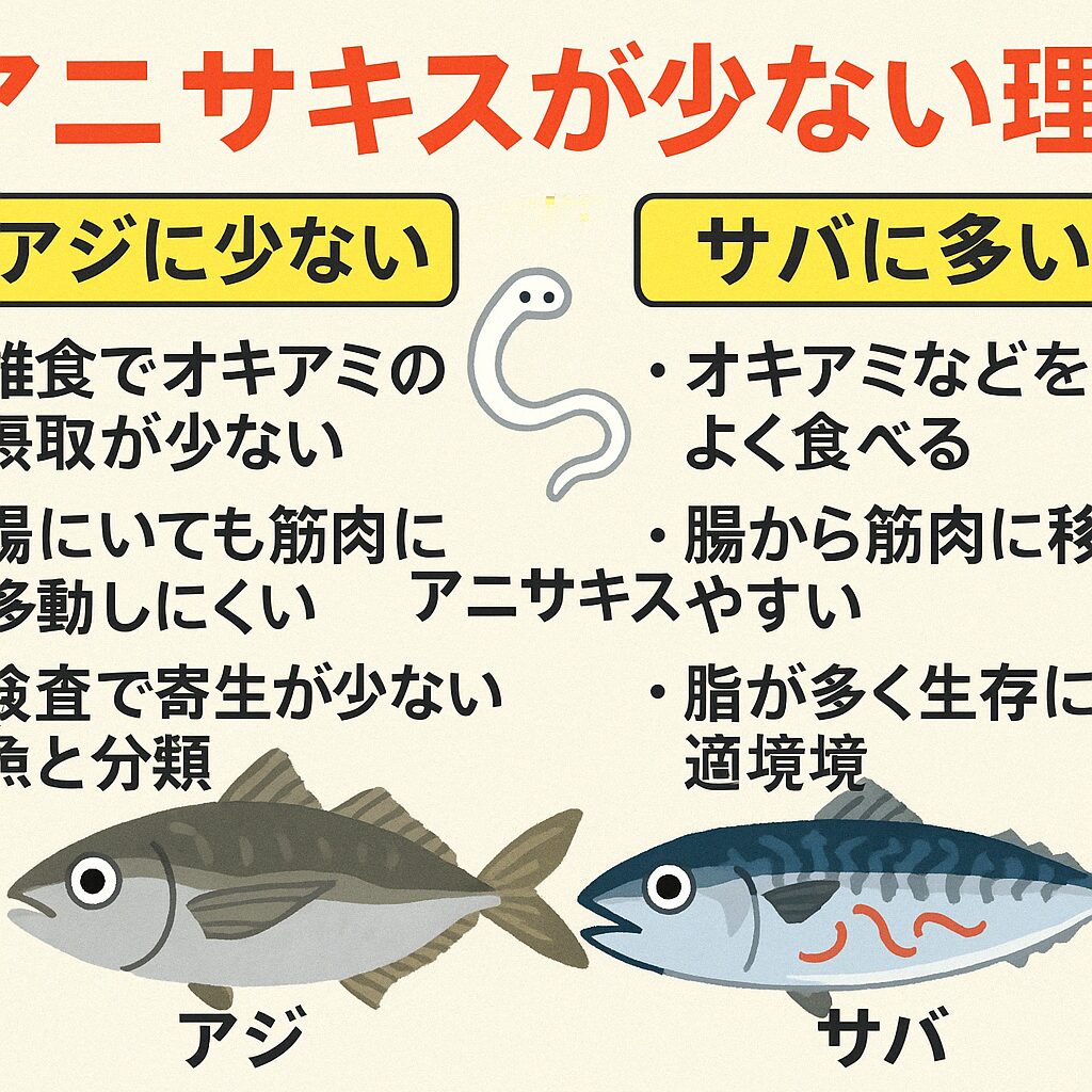 釣ったアジのアニサキス処理神奈川GOの釣り情報