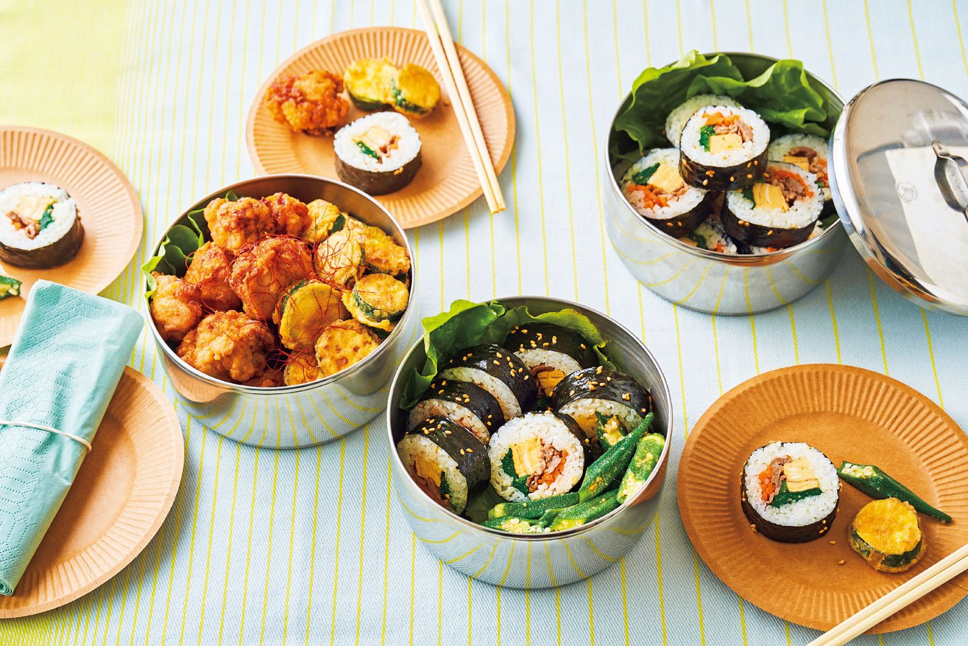 夕食 プルコギ・トッポギ・キンパ・ナムル各種: THE LAST SASURAI ～自炊ニストの食卓～