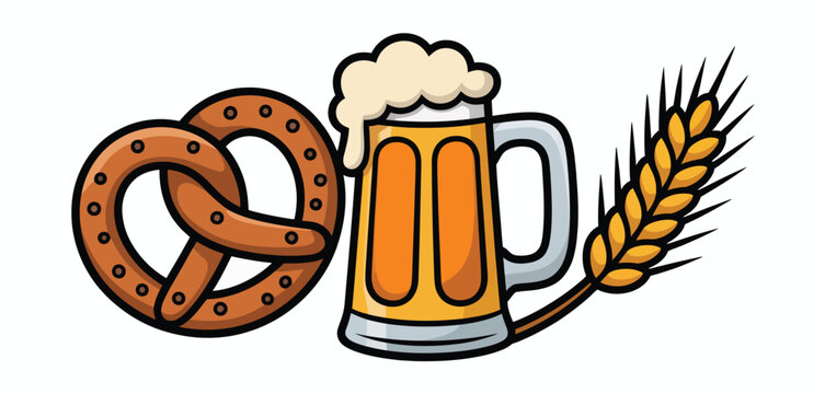 夏に飲みたい冷えたビール かわいい生ビールのメニュー イラスト白黒素材 イラスト素材7513189- フォトライブラリ