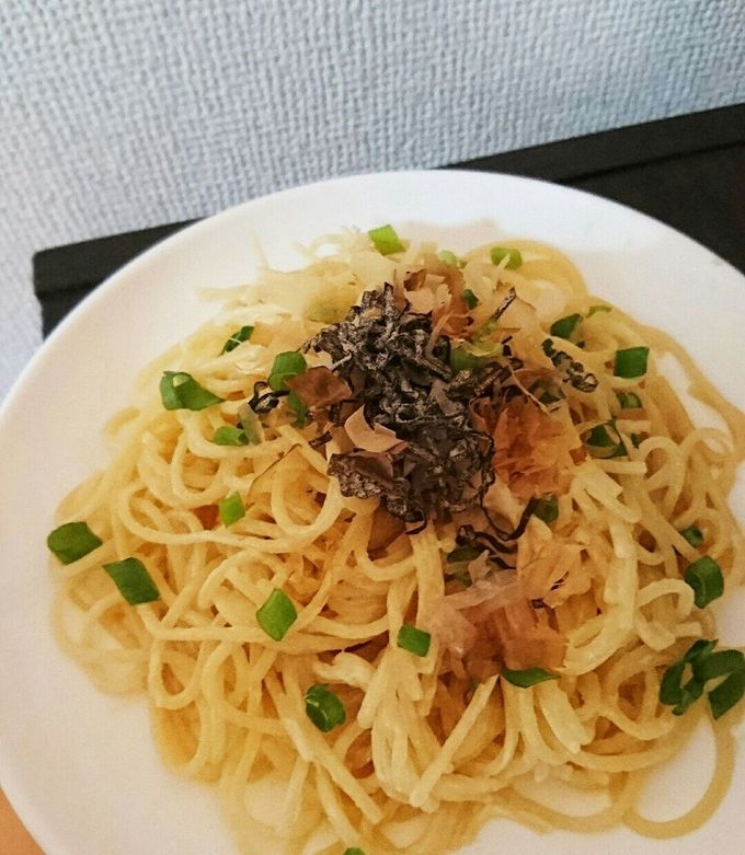 鳥羽シェフ 無限パスタ1 塩こぶバターときのこ