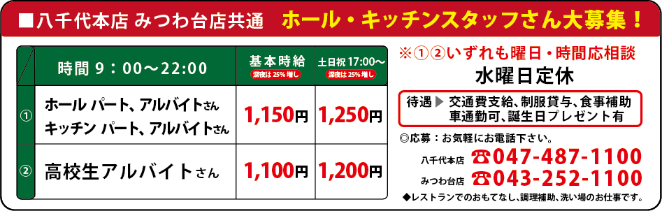 丸亀製麺千葉みつわ台店 バイト・パート情報｜【公式】トリドールグループ