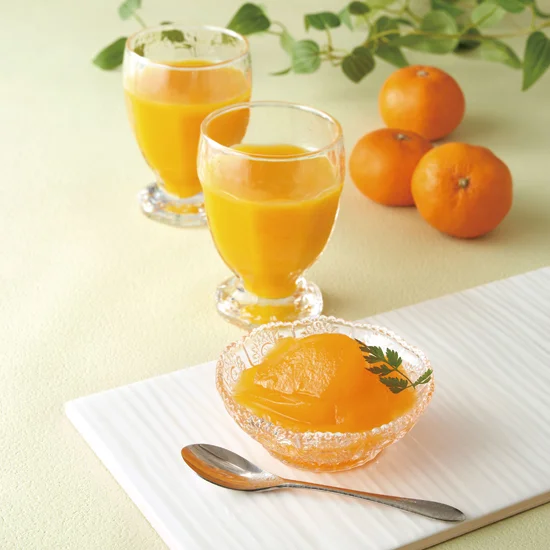 みかんジュースでシュワシュワゼリー│「健康な食」をデザインする ビオサポレシピ