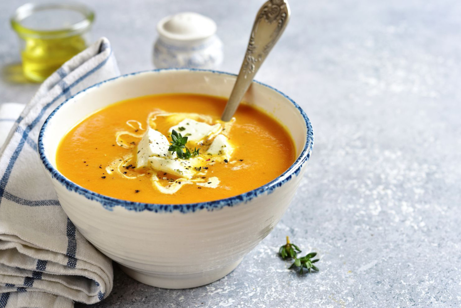 ブレンダーなしで作る甘くないかぼちゃのポタージュしろくろめがね