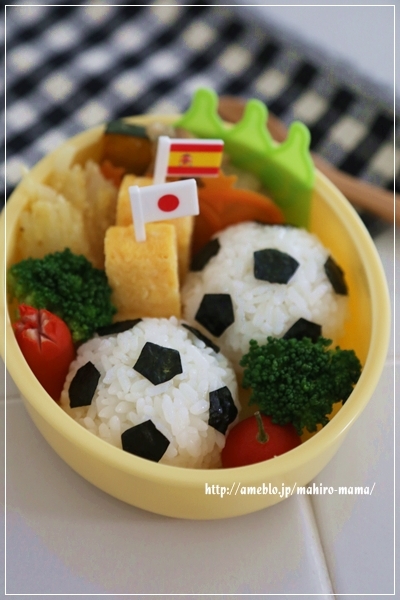 Soccer Ball Onigiri Bento