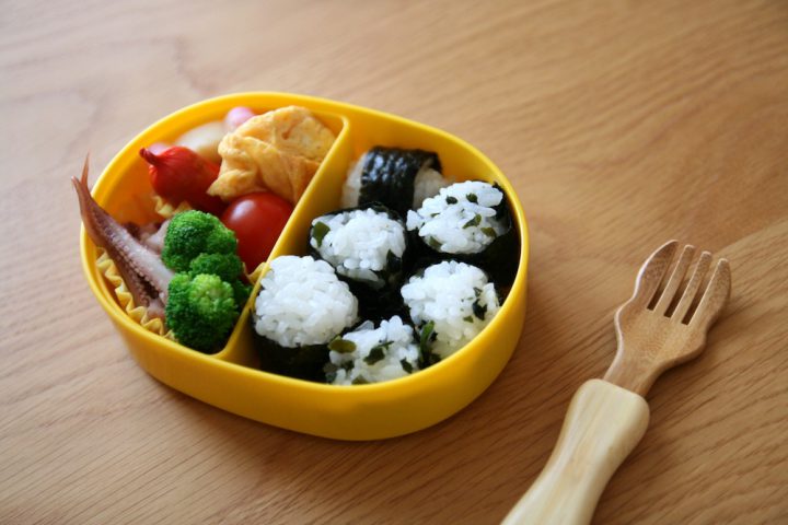 簡単キャラ弁☆ニコニコおにぎりのお弁当♪