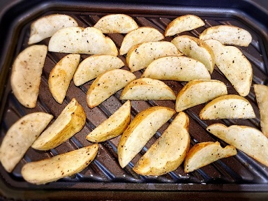 電子レンジで時短、フライドポテト