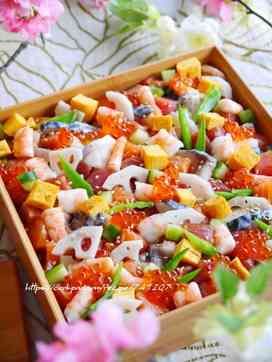 カラフル海鮮ばらちらしのレシピトクバイ