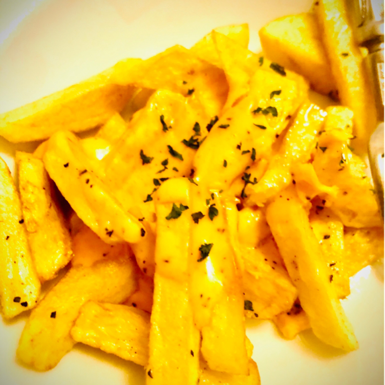 フライドポテトのトマトクリームチーズソース : おおもとのりこ オフィシャルブログ「ハレの日ごはん」 Powered by ライブドアブログ