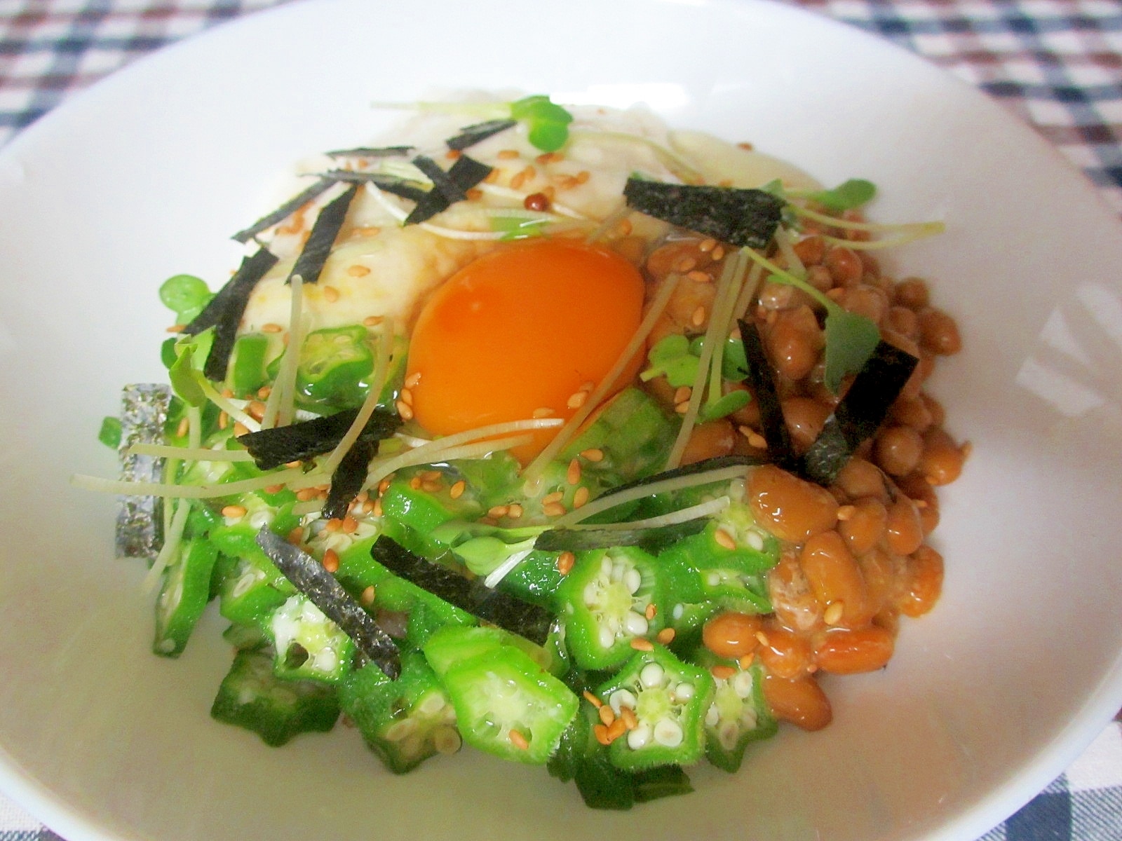 しゃきしゃき！ おくらと長芋のねばねばうどん