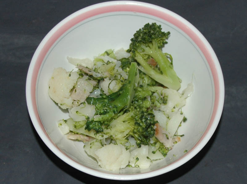 花野菜のペペロンチーノ