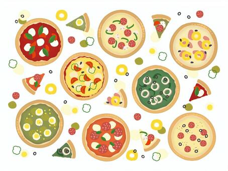 ピザイラスト・フリー素材なら「シンテリ」
