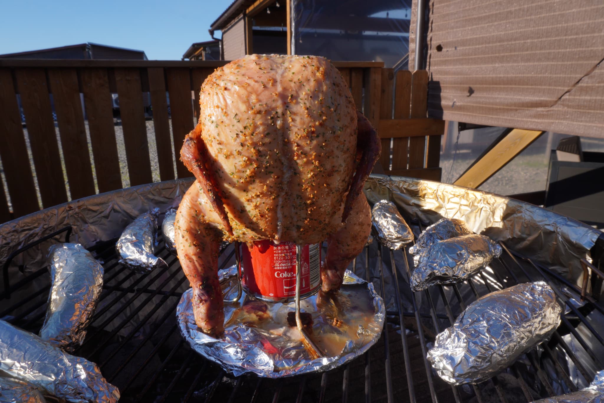 真冬のビア缶チキンは生焼け注意!<Campeenaクリスマスの教訓より>キャンプしたいママ、応援します