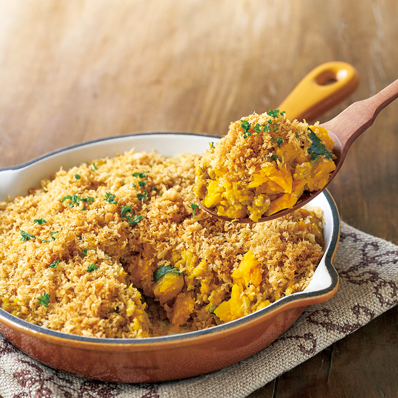 りんごのパン粉プディング