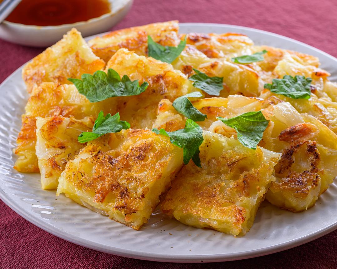 「豆苗チヂミ」レシピ コウケンテツさん