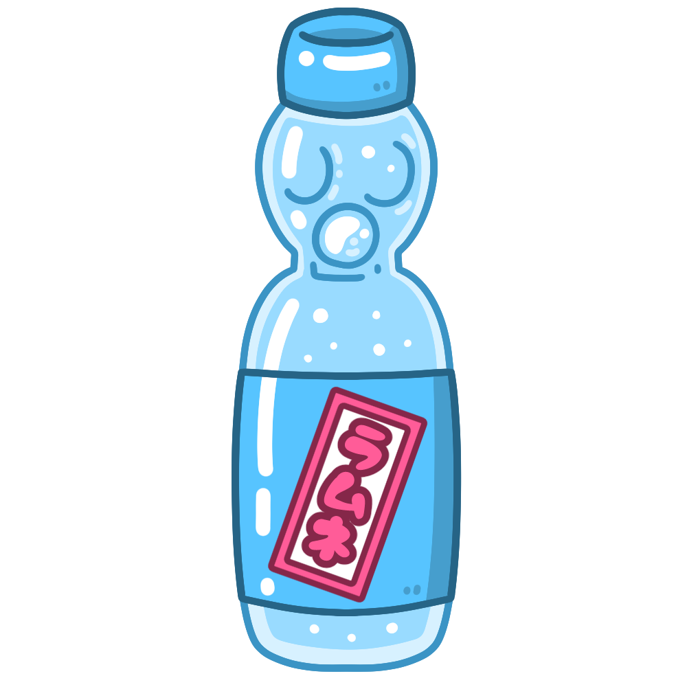 ラムネ瓶:イラスト無料