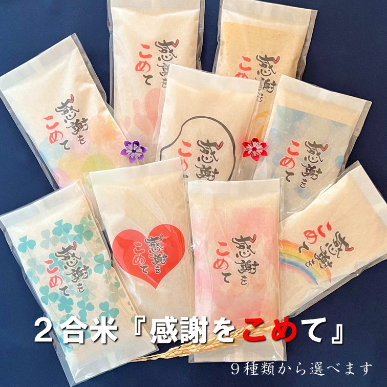 Amazon.co.jp:精米1合米×10個 ｢感謝をこめて｣ 令和7年産山形県産はえぬき150gラミ ノベルティ 引越し プチギフト 販促10個まとめ: 食品・飲料・お酒