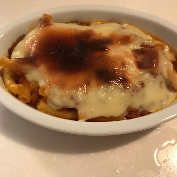 カリカリ＆ふっくら♡ミートソースでパングラタン