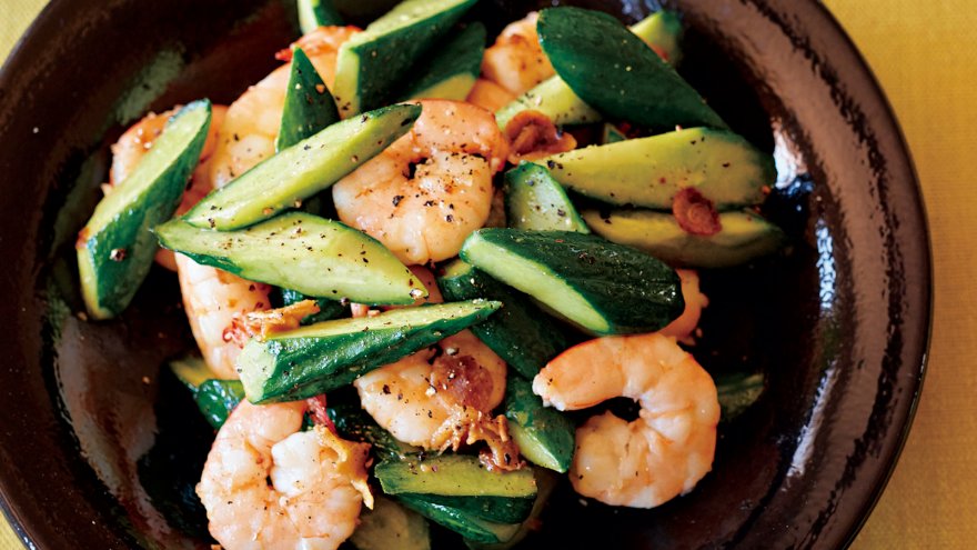 キュウリとジャコの炒め物 副菜