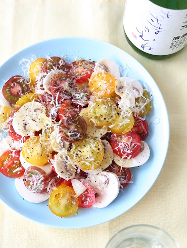 簡単！さっぱり♪ マッシュルームのホットサラダ