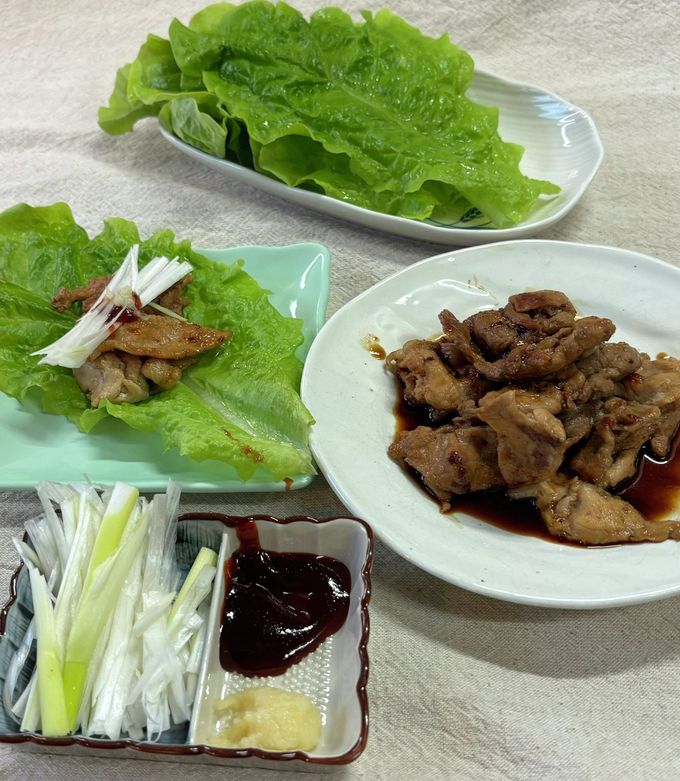 焼き肉のサンチュ巻きレシピエスビー食品株式会社