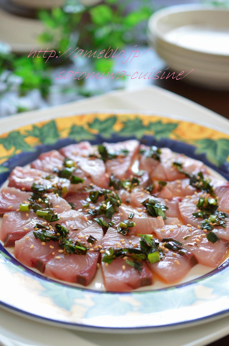 簡単なハマチのカルパッチョ