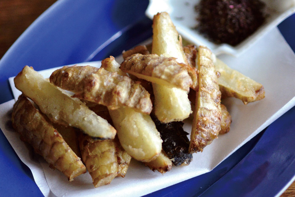 3ステップで簡単!菊芋のわさびマヨ和え