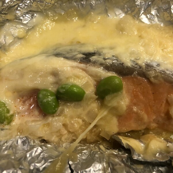 鮭ときのこのオイマヨホイル焼き