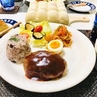 ワンプレートランチ・煮込みハンバーグ１ - No: 24332640写真素材なら「写真AC」無料 フリー ダウンロードOK