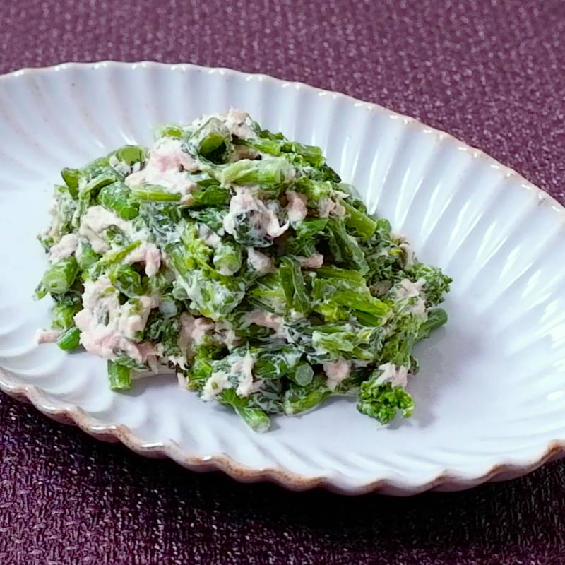 菜の花のツナマヨ和え