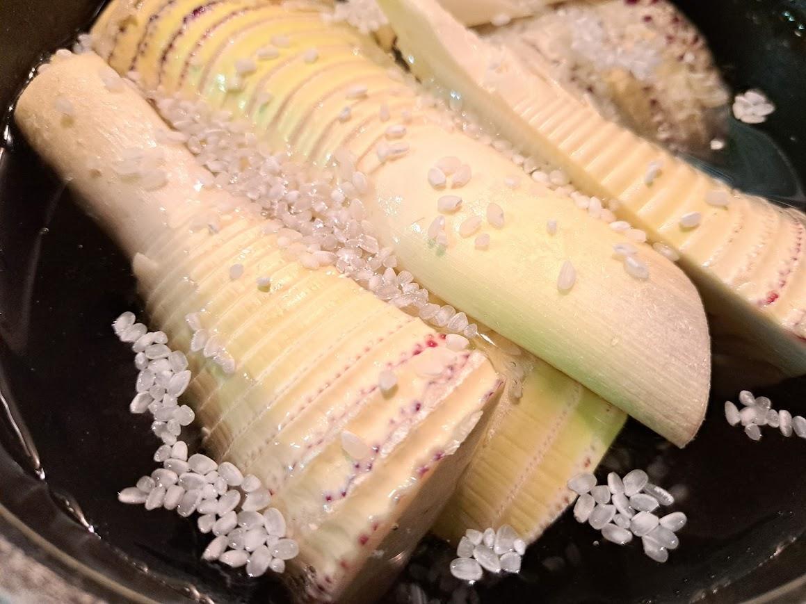 たけのこのアク抜き 水だけ・米ぬか・重曹でのアクの残り具合を比較 - IKASHIYA CULINARY ART
