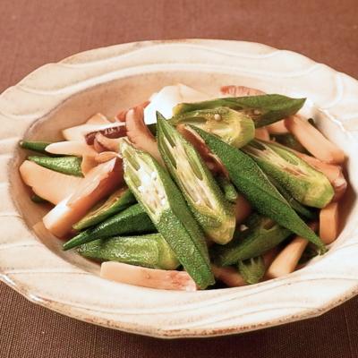 ◎おうちごはん さっぱり！『オクラとエリンギの梅肉巻き』のレシピおしどりハウス
