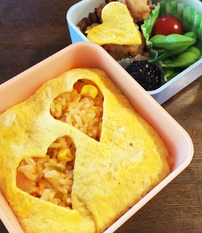 クマちゃん弁当♡オムライス♡簡単キャラ弁