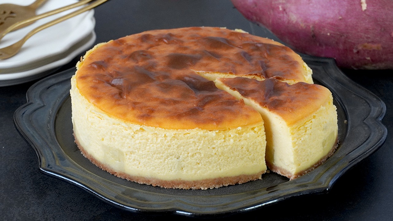 フライパンで簡単さつまいもケーキ