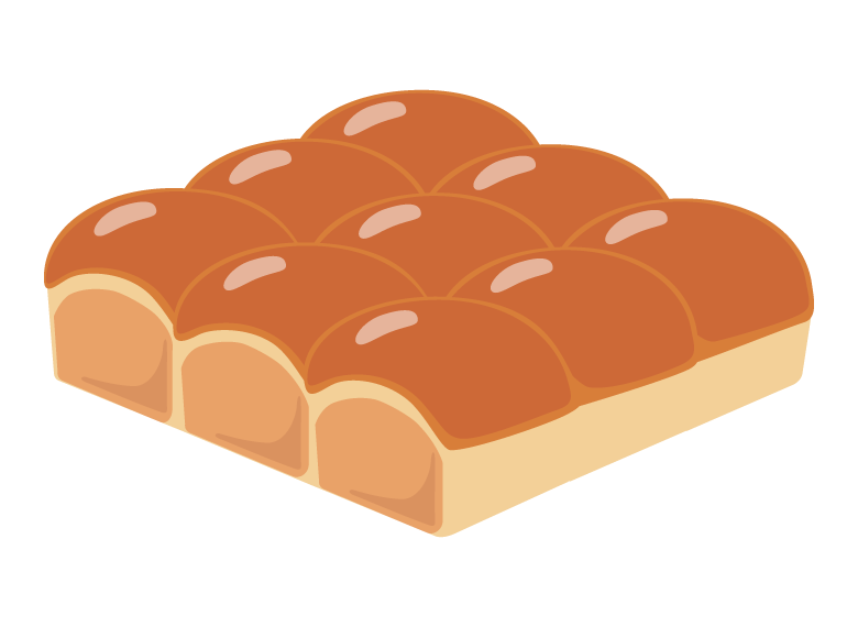 手描きのかわいいパン イラスト、ベーカリーの甘いデザートPremiumベクトル素材