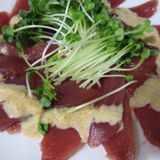 カツオのカルパッチョ 徳之島トトロンヌSnapdish スナップディッシュID:PaDHfa