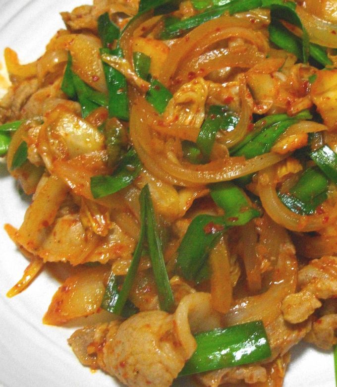 18 10 31 小松菜とまいたけのキムチ炒めキムチレシピ