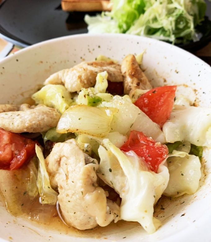 鶏肉のアヒージョ