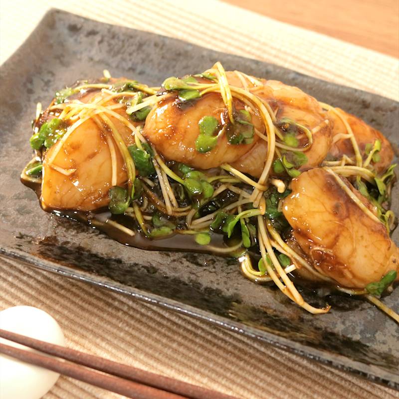 帆立貝とわかめの酢の物